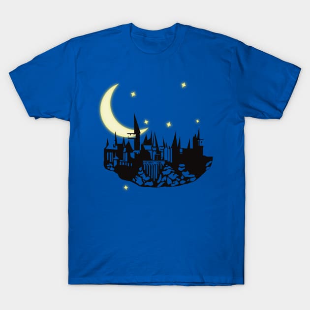 Late night at castle T-Shirt by Holailustra